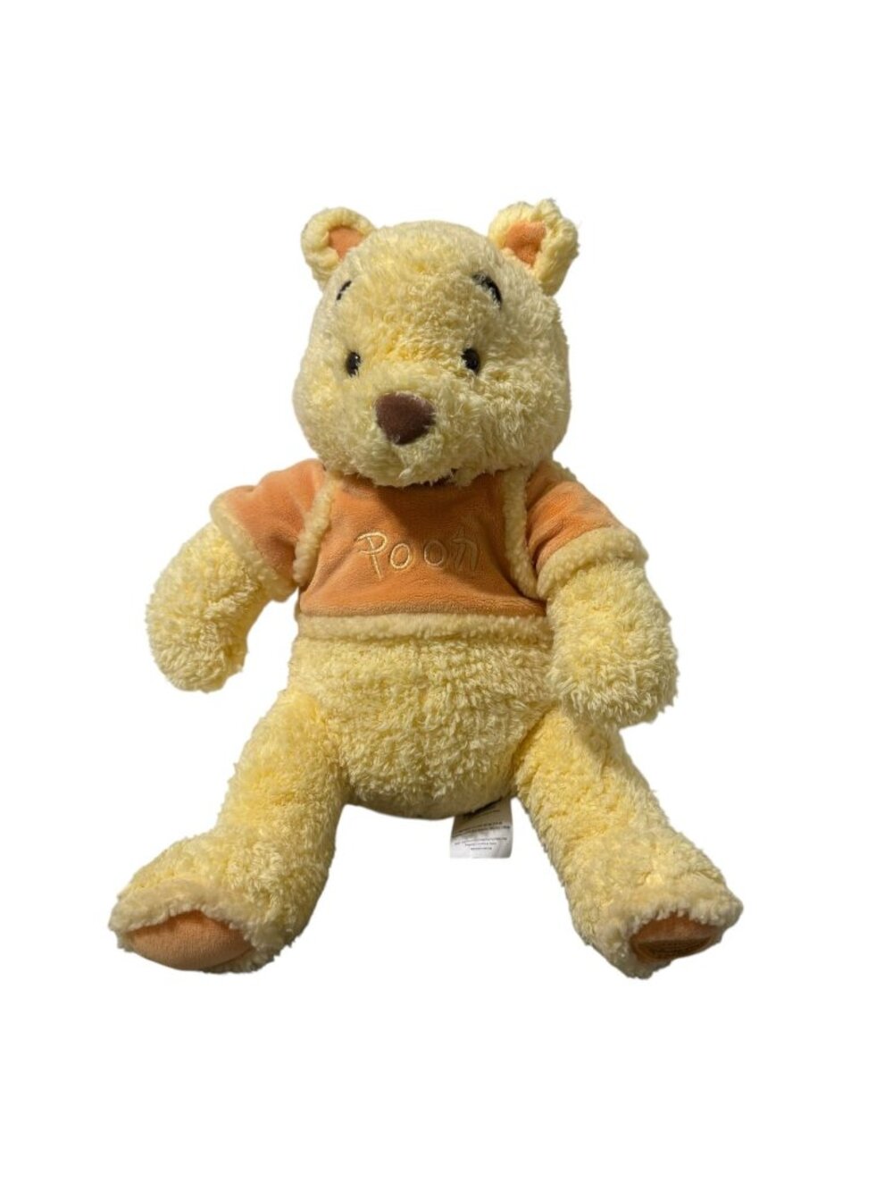 Winnie the Pooh Cozy Bear Disney Store Exclusive 13" Yellow Orange Sweater Toy